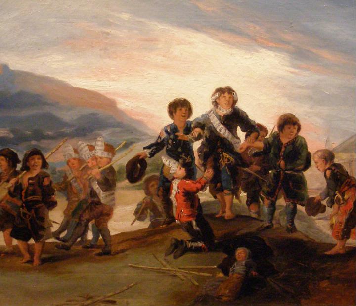 Juegos de niños de Goya, en la mirada de Javier Martínez