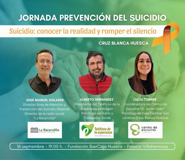 Jornada Mundial Prevención del Suicidio. Conocer la realidad y romper el silencio