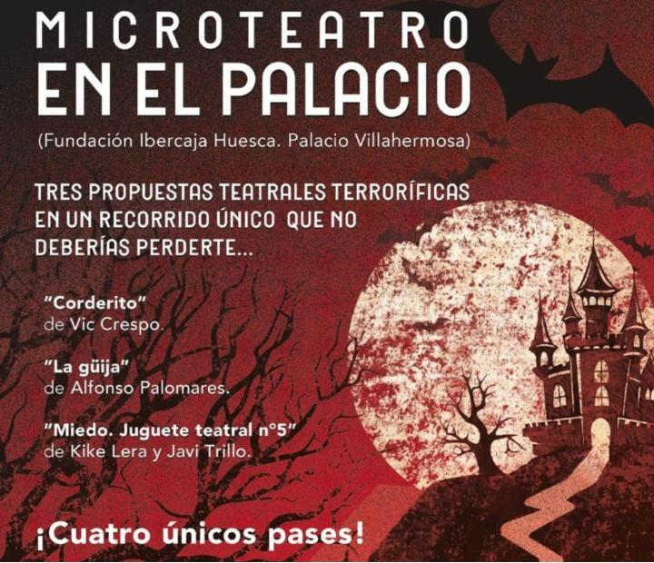 Microteatro en el Palacio. 27 de Octubre 20.30 h