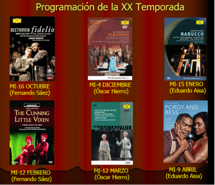 XX Temporada de Ópera en DVD