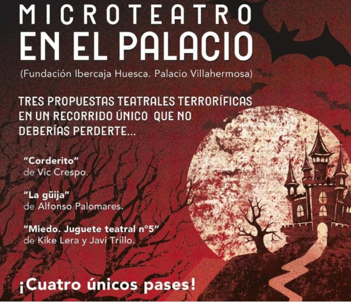 Microteatro en el Palacio. 26 de Octubre 20.30 h