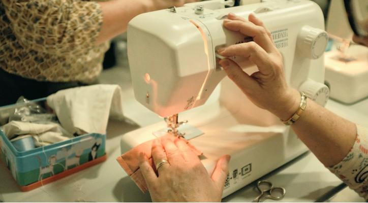 Aprender a coser a máquina. Turno de tarde, Martes